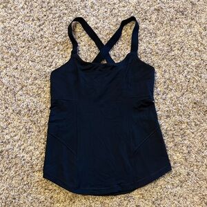 lululemon Black Crossback Tank